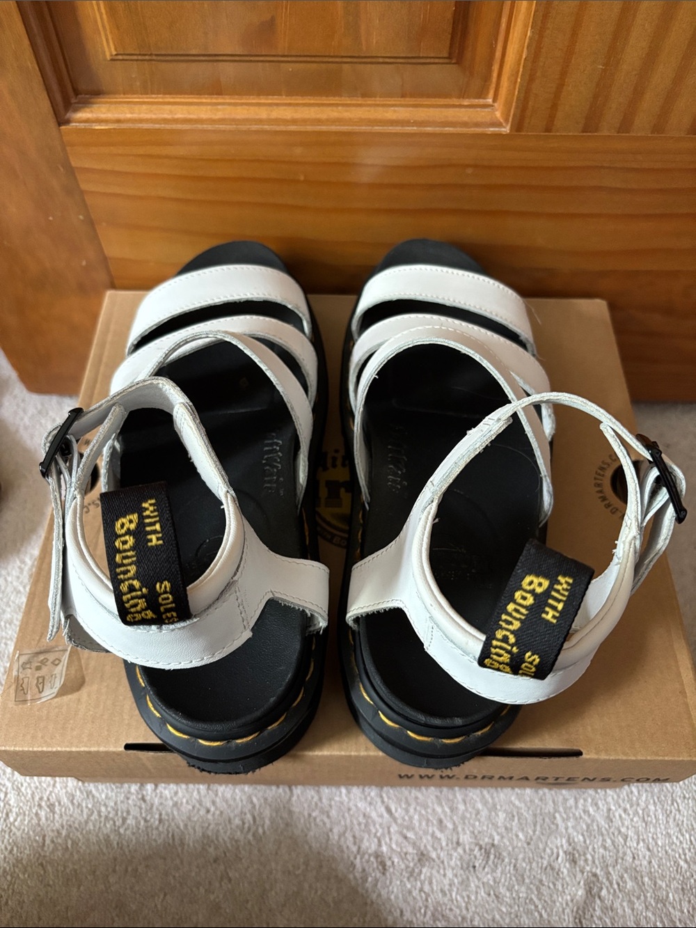 Dr. Martens AirWair White Multi-Strap Platform Sandals - Picture 3 of 6
